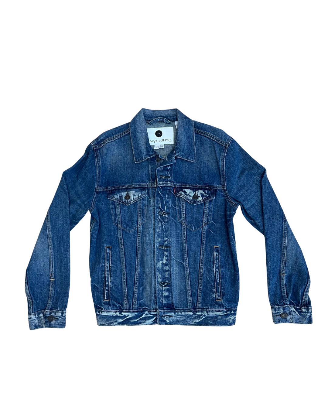 Upcycled Denim Jacket Queen Bee Patch