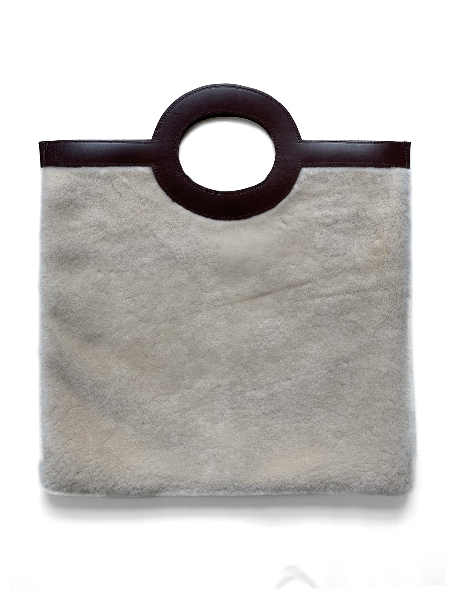 Upcycled Shearling Pierre Bag