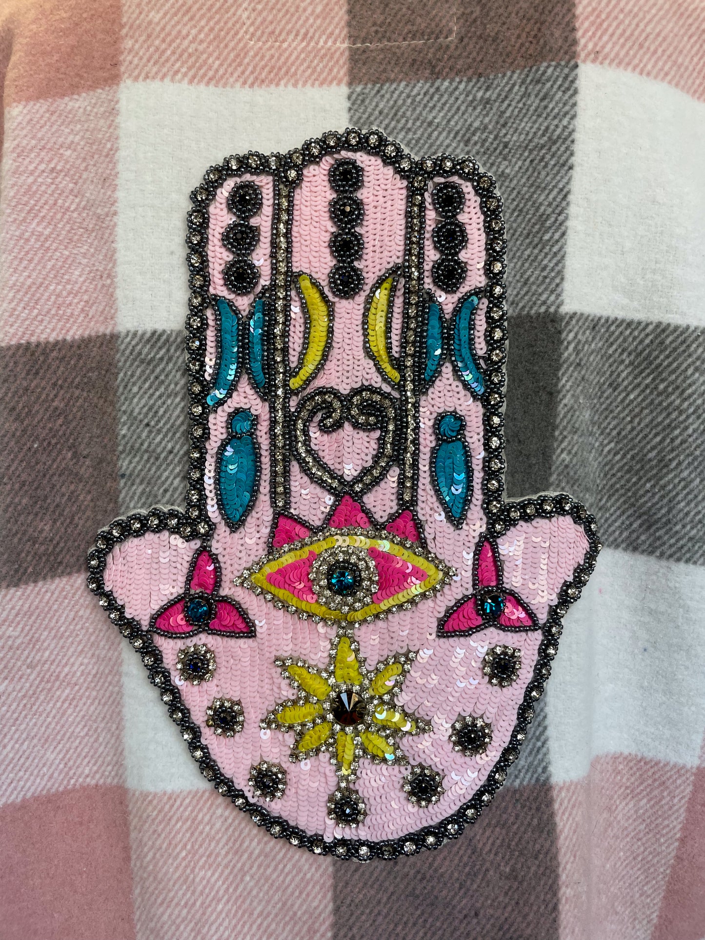 Upcycled Flannel - Hamsa