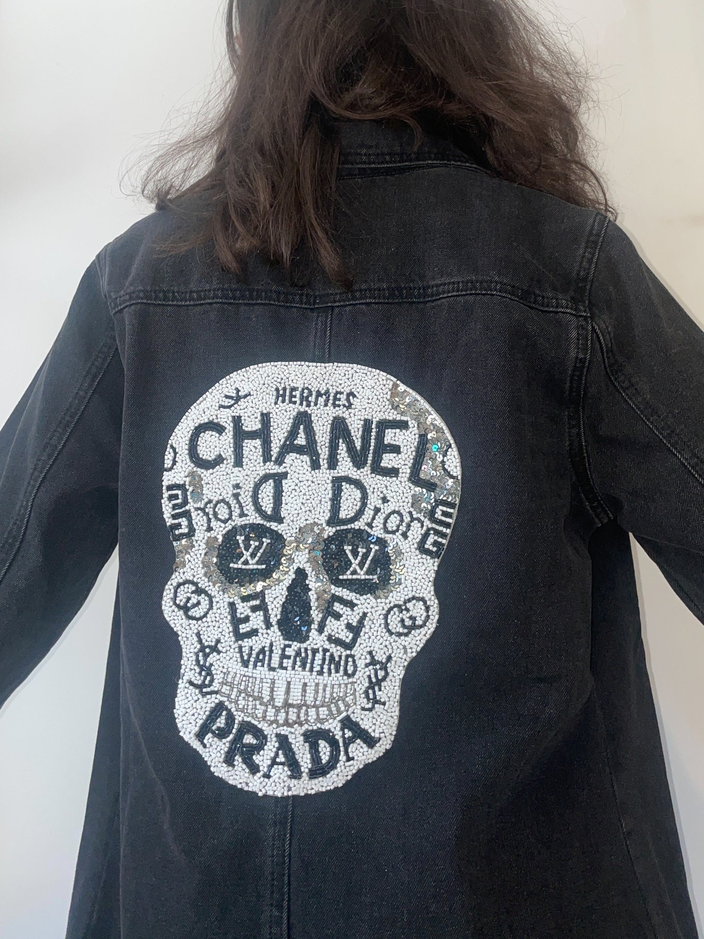 Upcycled Designer Mash-up Patch Shacket