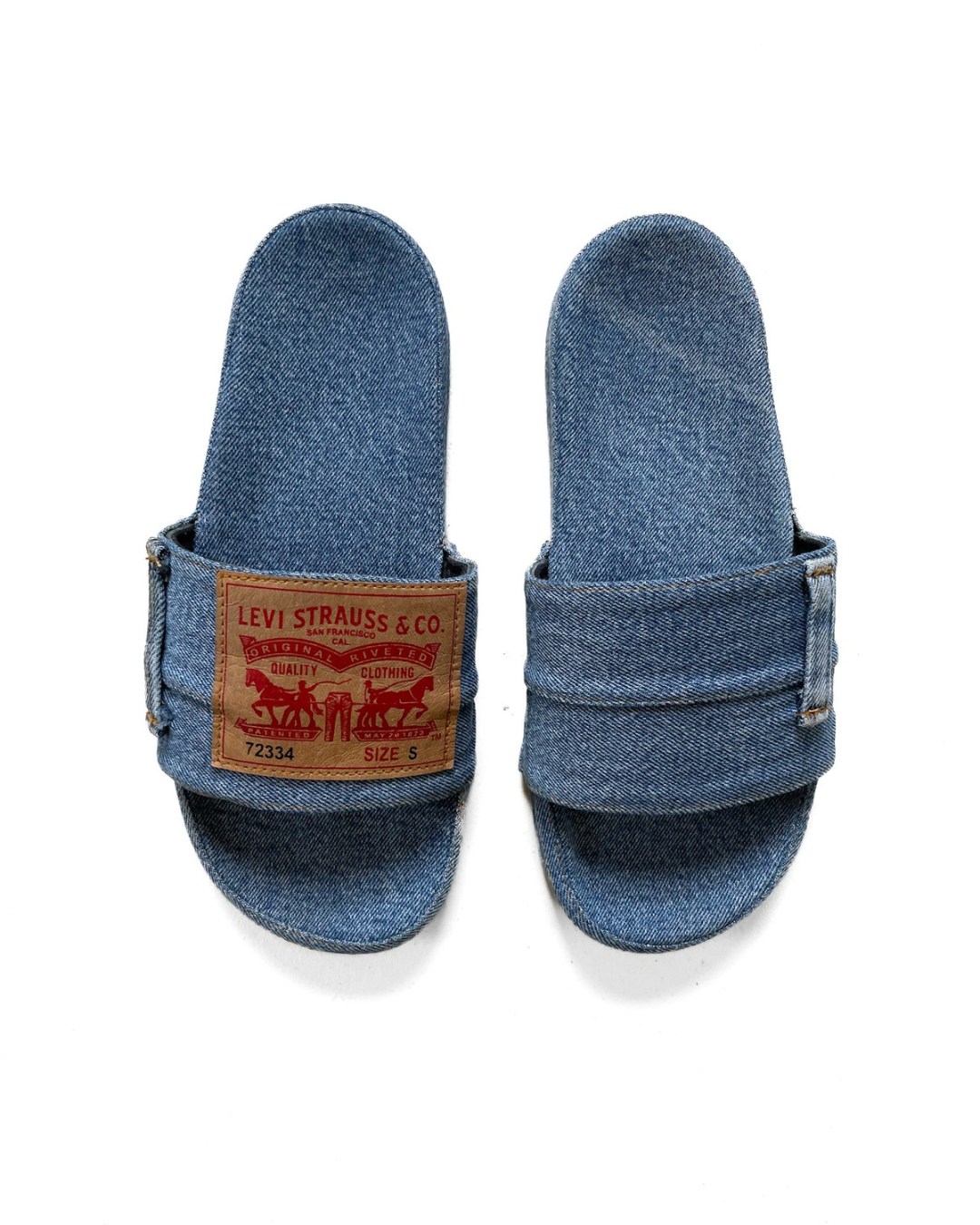 Upcycled Denim Slides