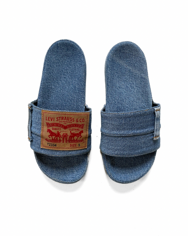 Heritage Shadow Denim Slides