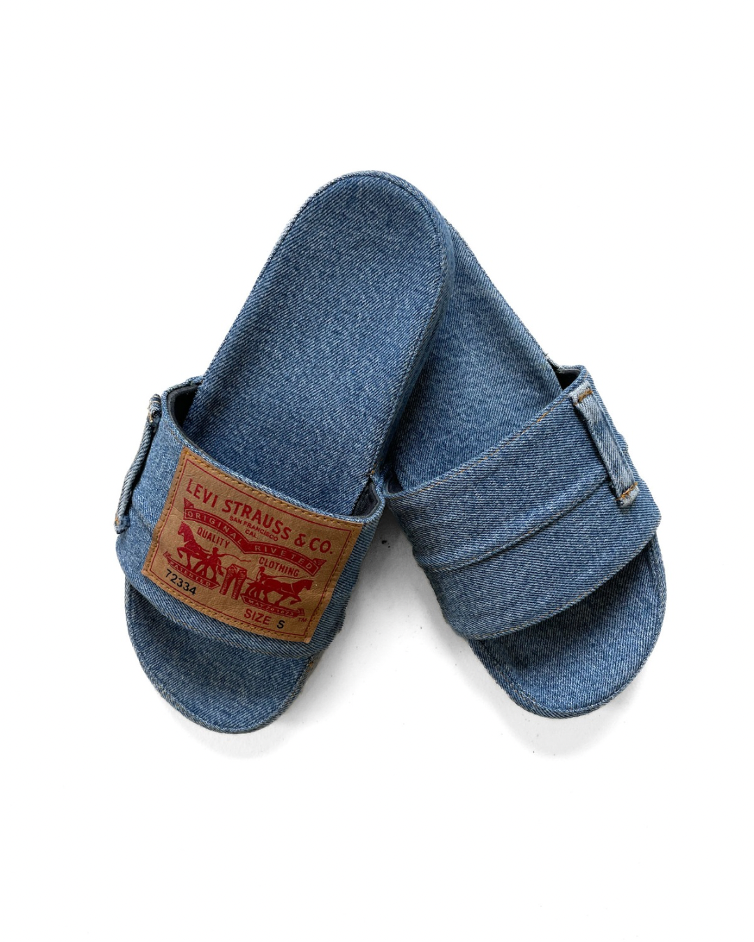 Upcycled Denim Slides
