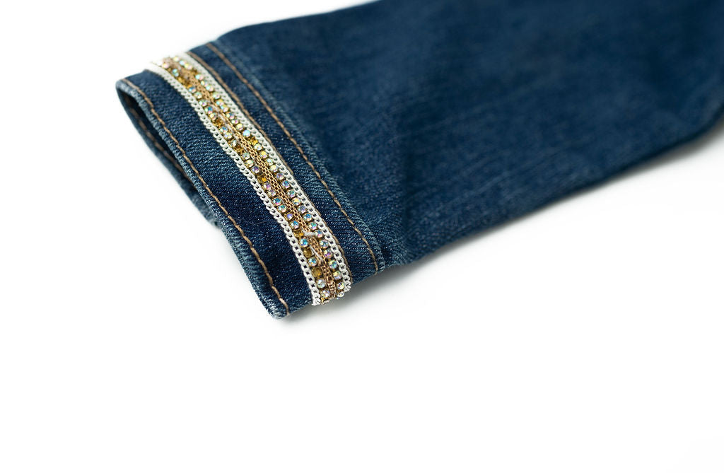 A Star Is Born Upcycled Denim Jacket - Kids
