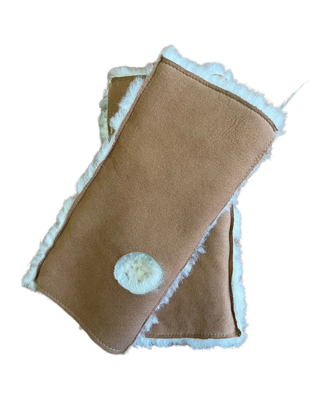Upcycled Shearling Fingerless Gloves