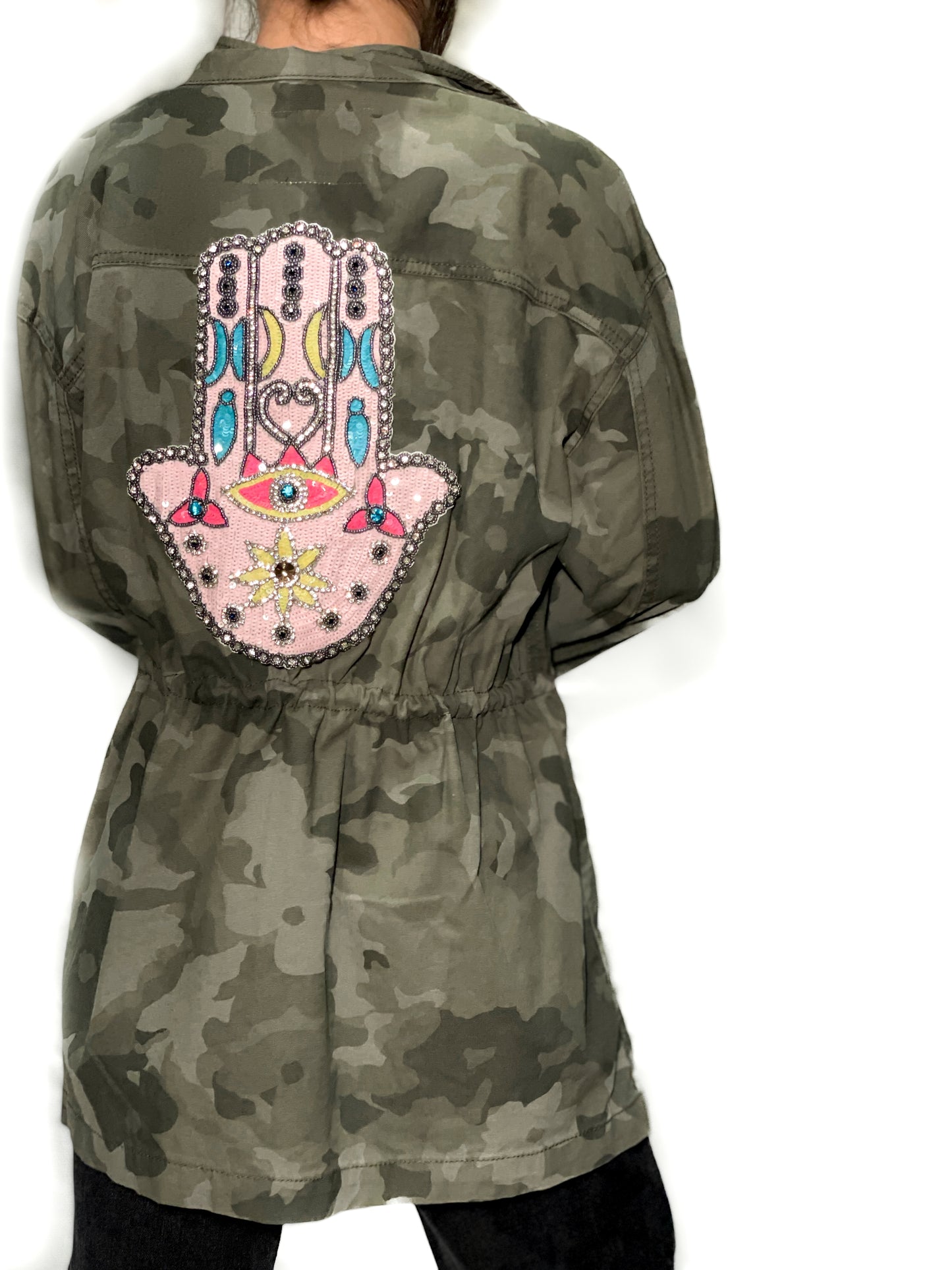 Hamsa Patch Army Jacket