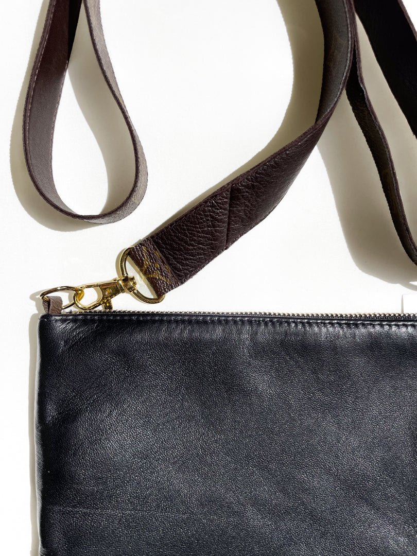 Upcycled Crossbody Bag - Black