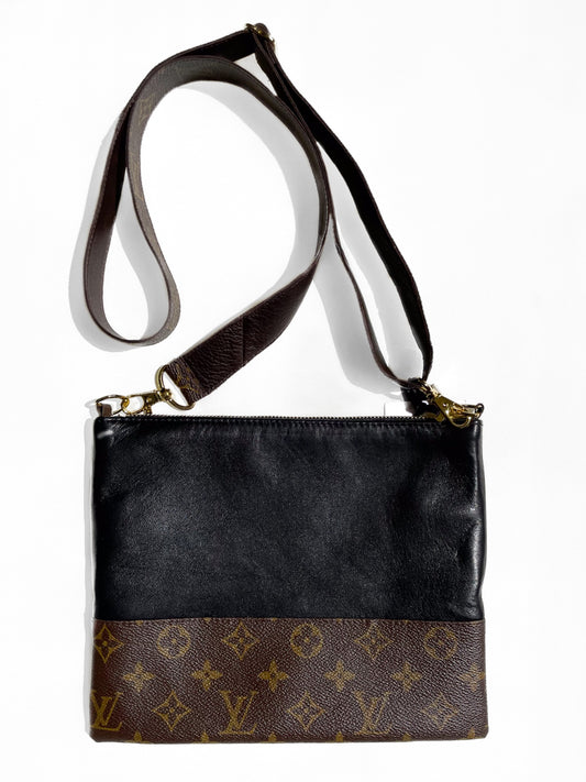 Upcycled Crossbody Bag - Black