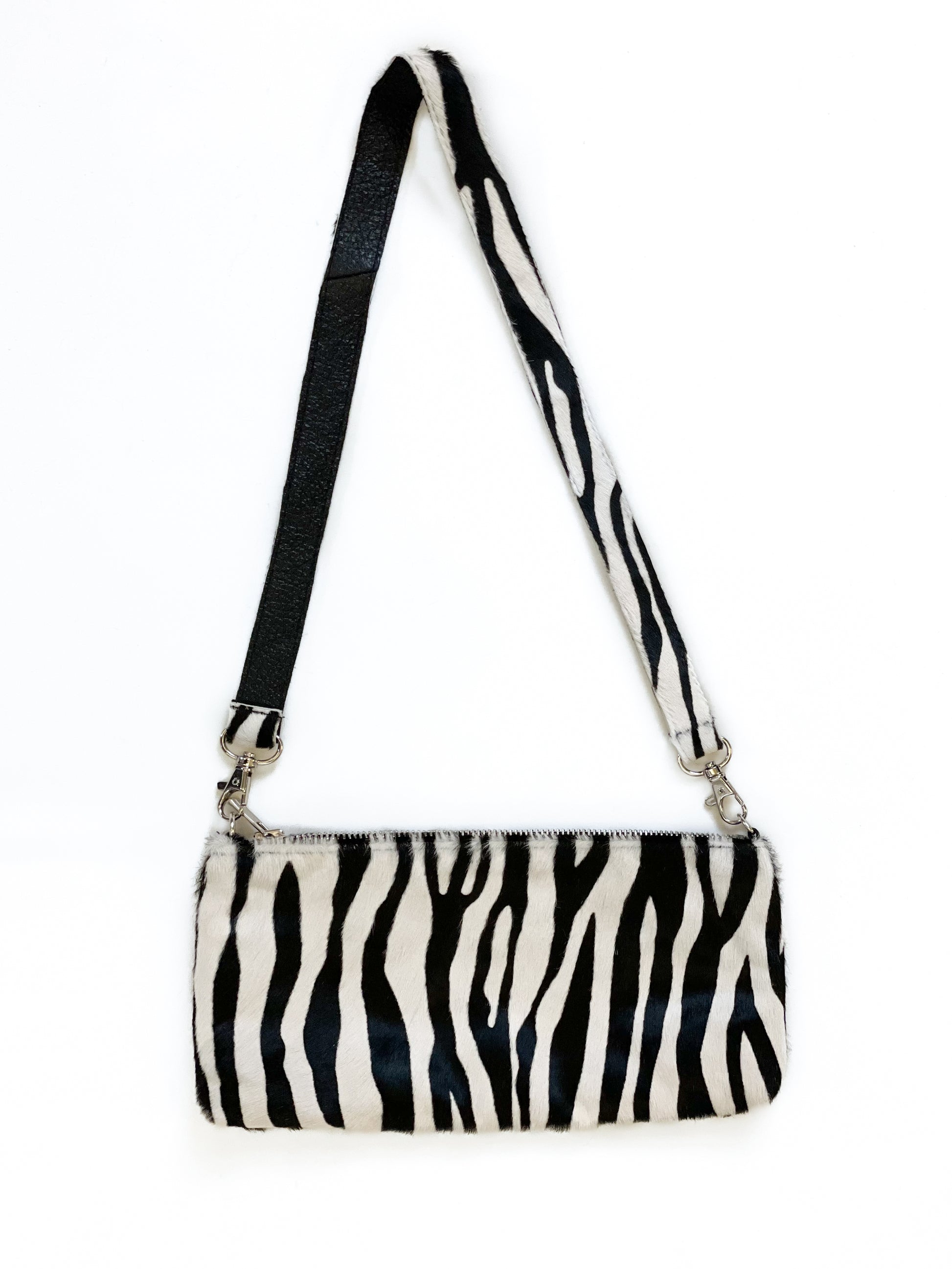 Zebra Print Clutch Bag