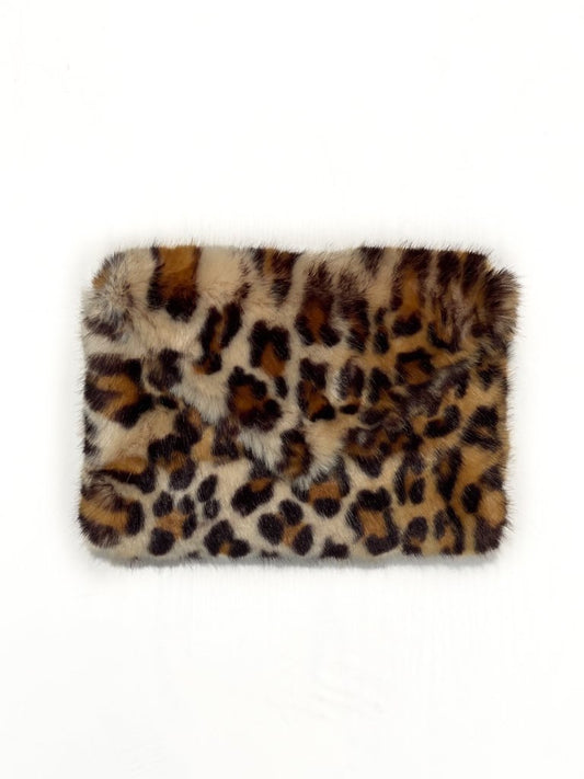 Upcycled Cheetah Clutch