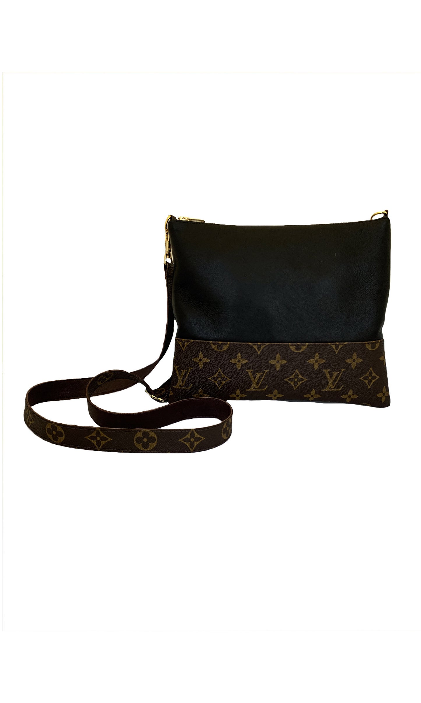 Upcycled Crossbody Bag - Black